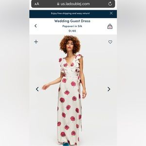 La Double J wrap wedding guest dress or bridal dress